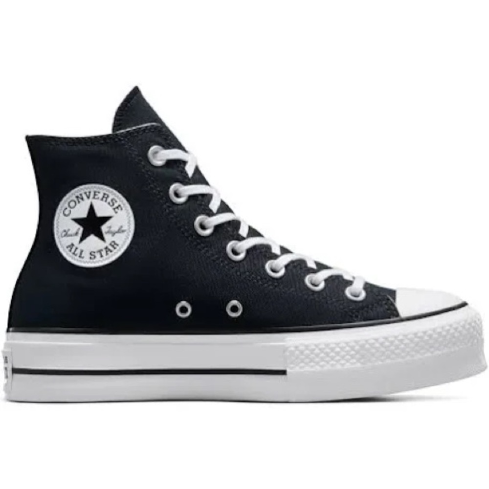 Black platform converse size 8.5